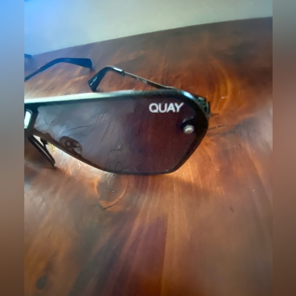 Quay Australia Gold Aviator and Black Square Sunglasses - Picture 2 of 14